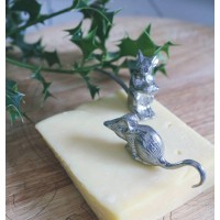 Pewter Cheese Mice